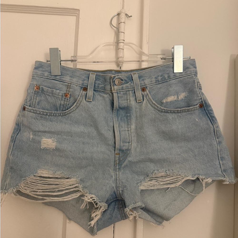 Levi's 501 Blue Vintage-Inspired Jean Shorts